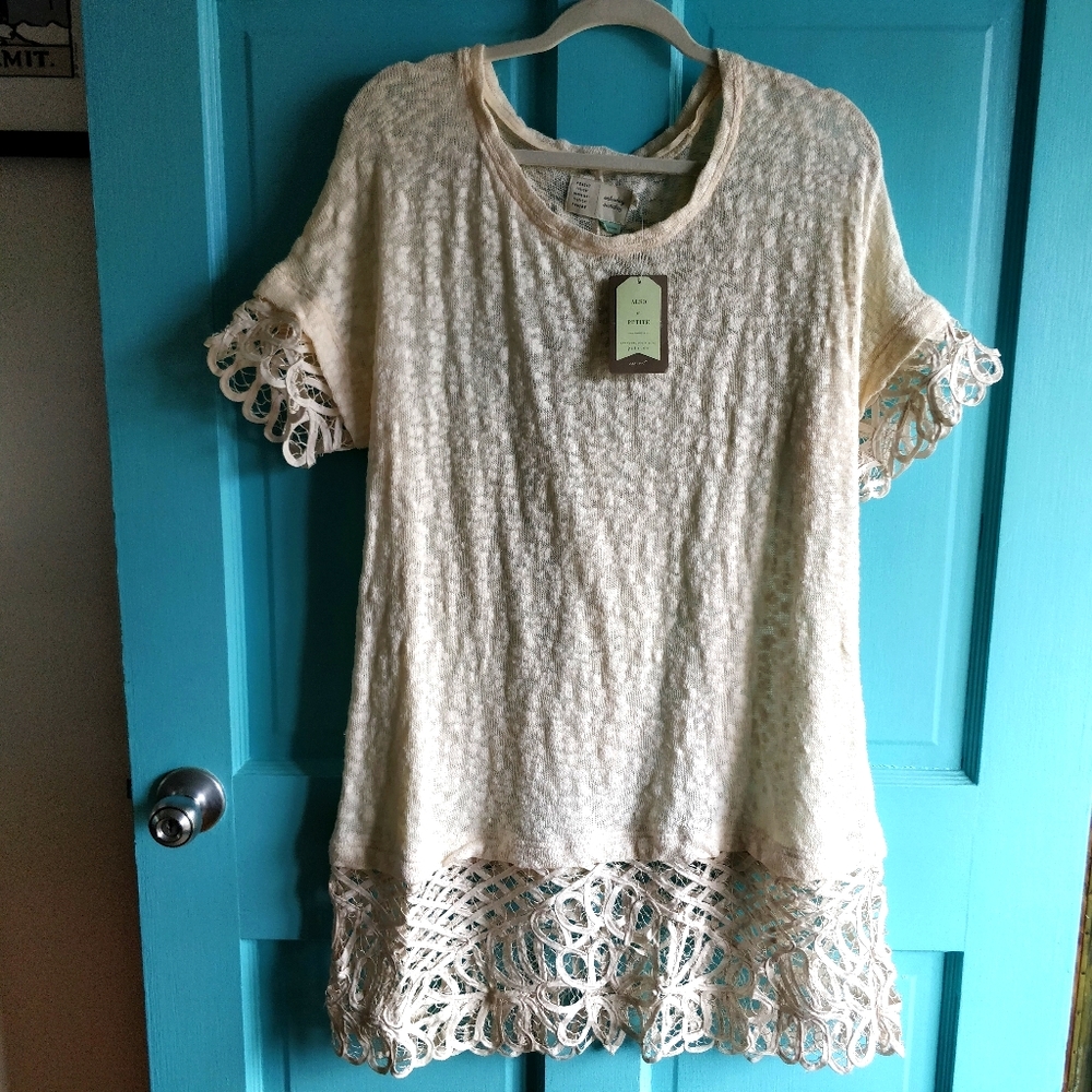 NWT Anthropologie Slub Knit Tunic or Short Dress